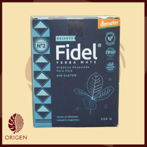 yerba mate orgánica y biodinámica fidel esencia de finca delfina (500g)
